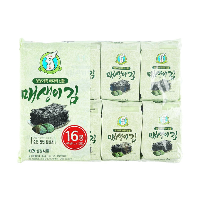 韓國SG FOOD 調味海苔片 4g*16包