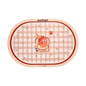 Twinkle Twinkle Toast Cartoon Placemat Cute Heat Resistant 4"