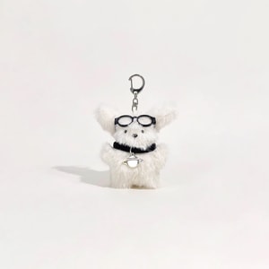 New Cartoon Little Milk Dog Doll Bag Keychain Pendant Planet Falling Little Milk Dog F