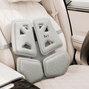 YAMI&BKT Ergonomic Car Lumbar Support Titanium Gray 【Double-Wing Wrap】【Adjustable Height】【YAMI x BKT Limited】