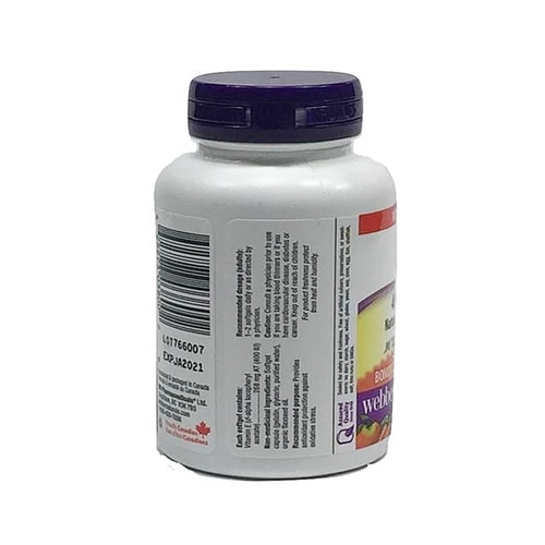 WEBBER NATURALS Vitamin E 400IU 120 softgels
