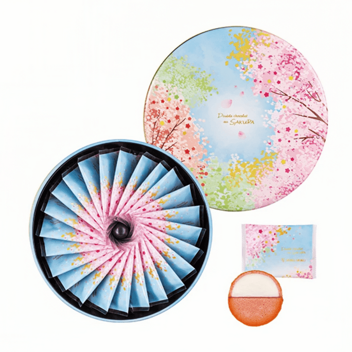 요쿠모쿠 요쿠모쿠 더블 초콜릿 벚꽃 쿠키 선물 세트 (24개입)