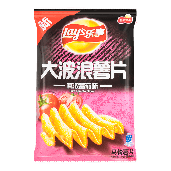 레이즈 레이즈 빅 웨이브 감자칩 진짜 강한 토마토맛 70g