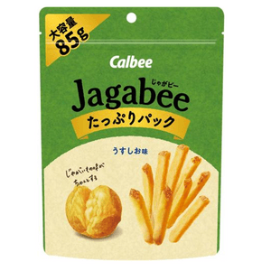 【日本直邮】 日本 卡乐比 Jagabee 原味盐味薯条 加量装 85g