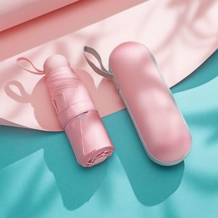 Cyanide Sunscreen UV Umbrella 1 piece pink 2-in-1 rain/sun mini foldable ultra-light compact and portable 4