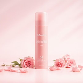 韩国JM SOLUTION肌司研 润光玫瑰防晒喷雾 清爽透明 SPF50+/PA++++ 180ml 敏感肌可用