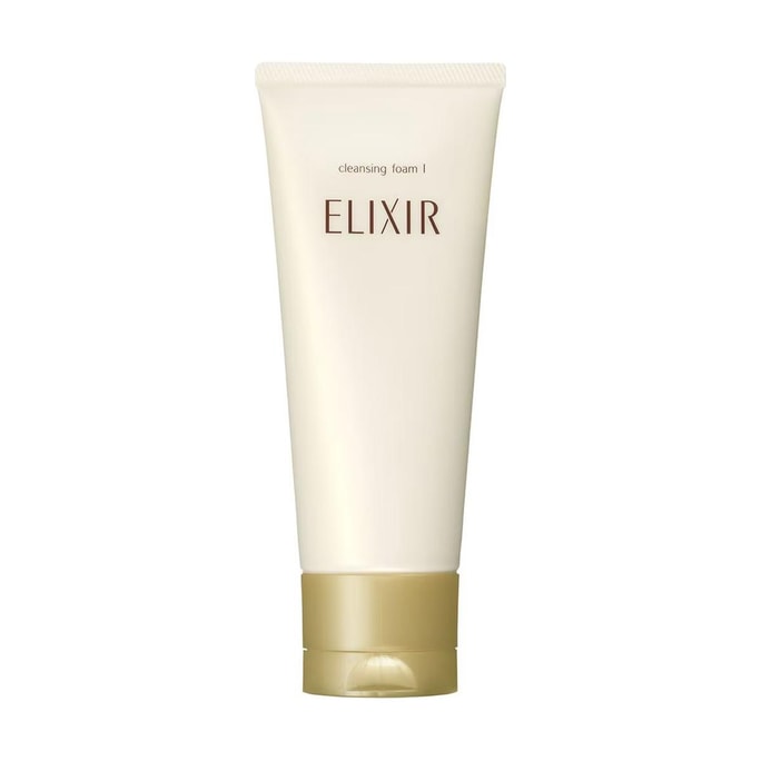 日本ELIXIR怡丽丝尔 柔滑弹润洁面膏 细腻弹润泡沫洗面奶 I 清爽型 145g 温和净澈 水润不紧绷 平衡水油 油性/混油肌