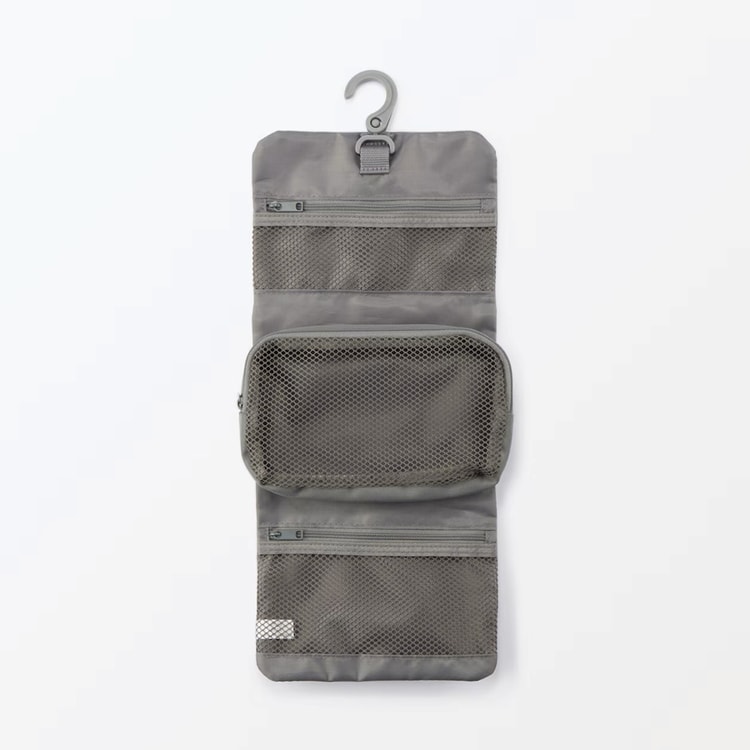 foldable hanging travel toiletry bag with detachable Ultra-Sil - L | Spicy Orange hair brushes Travel Foldable Toiletry Bag Cosmetic