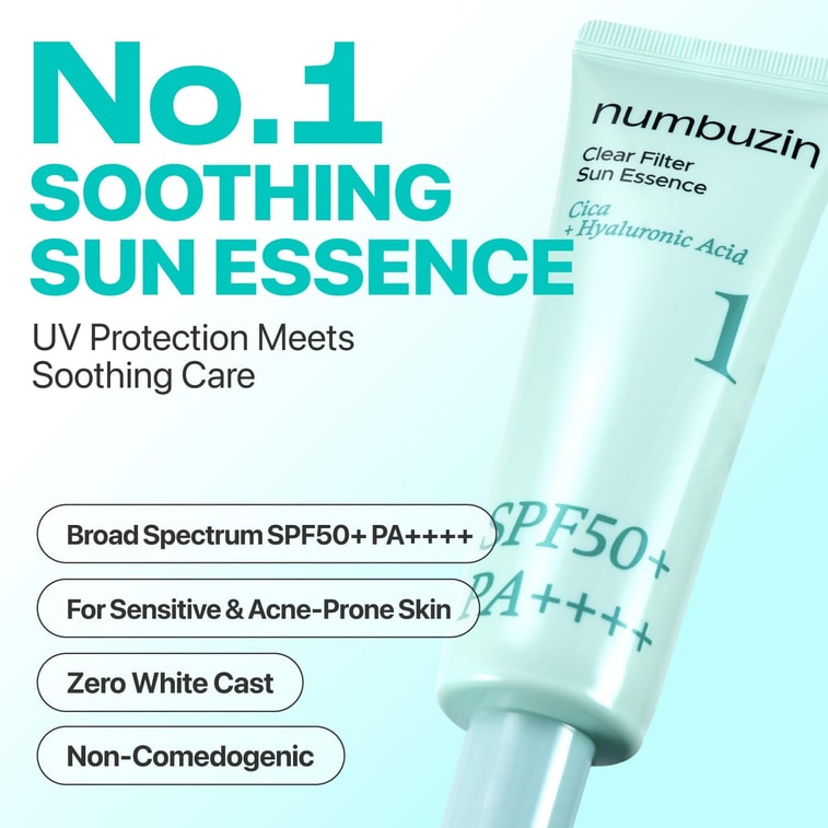 No.1 Clear Filter Sun Essence Sunscreen 50ml SPF50+ PA++++ 6
