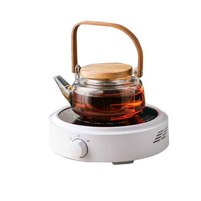 【中国直邮】柏意 迷你电陶炉烧水煮茶炉 家用电磁炉铸铁小型煮茶器(不带茶壶) 白色