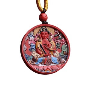 Tibetan Flag Tibetan Cinnabar Pendant, Zodiac Year Of The Zodiac, Transfer Pendant, Tiger And Ox 30mm