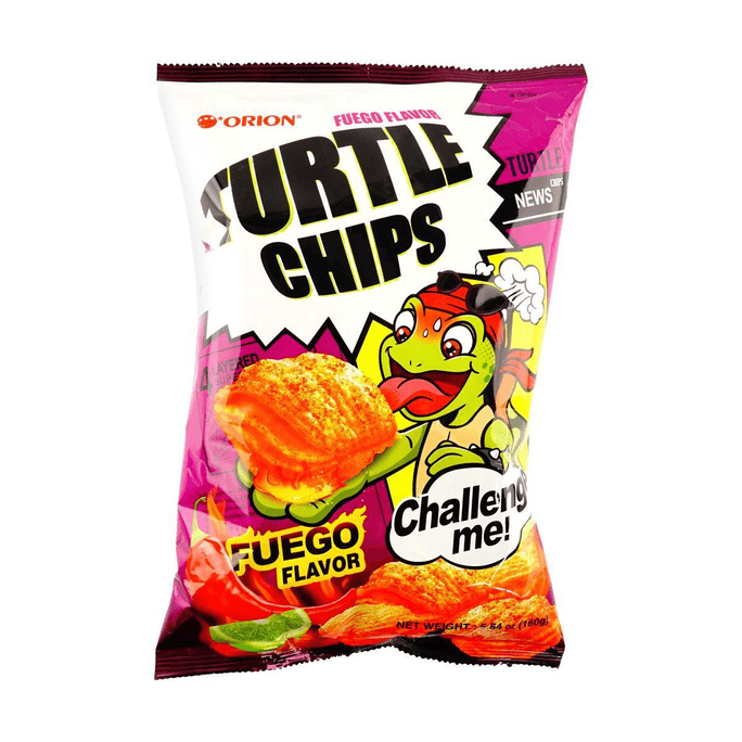 Turtle Chip Fuego Flavor,5.64 oz