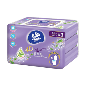VINDA ウェットティッシュ クレンジングティッシュ 40枚×3パック