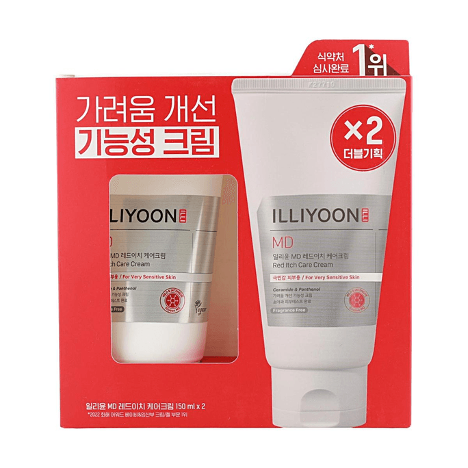 MD 레드 가려움 케어 크림 세트【가려움 완화】【세라마이드】【무향료】