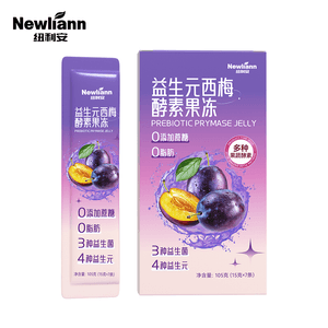 【中國直郵】 紐利安 益生元西梅酵素果凍0脂肪西梅汁白芸豆果蔬酵素15克*7條/盒減肥搜身美容