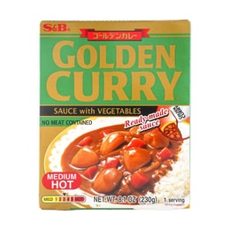 Golden Curry Sauce with Vegetables Medium Hot 230g
