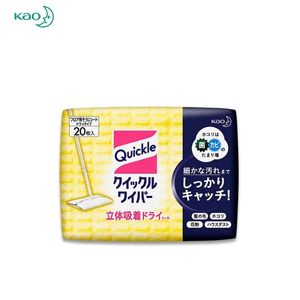 [일본 직배송] KAO 정전기 건조 물티슈, 바닥 청소용 천, 리필 팩 [40매]