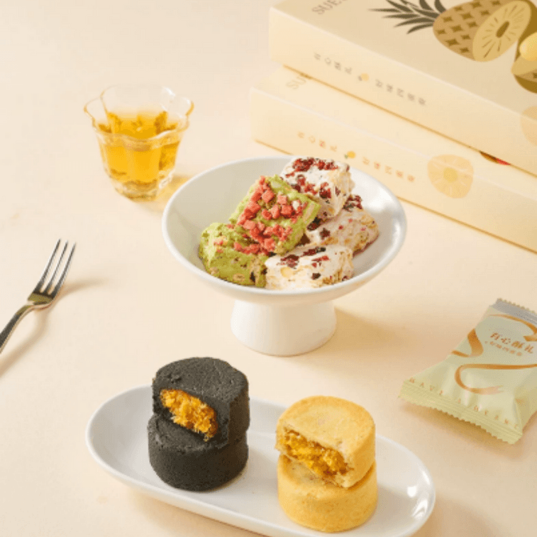 Osmanthus Oolong Snowflake Crisp 1 Box Floral Tea Harmony Light Sweet Soft Chewy Gift Pastry Snack 60 Days Fresh Short Shelf Life 6