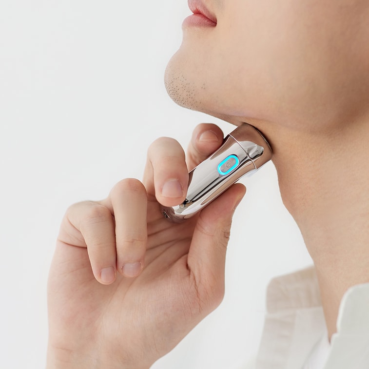 Premium Electric Shaver with Dual Floating Blades – Stainless Steel Body | Wet & Dry Use | Fast Charging | Waterproof & Easy to Clean 11