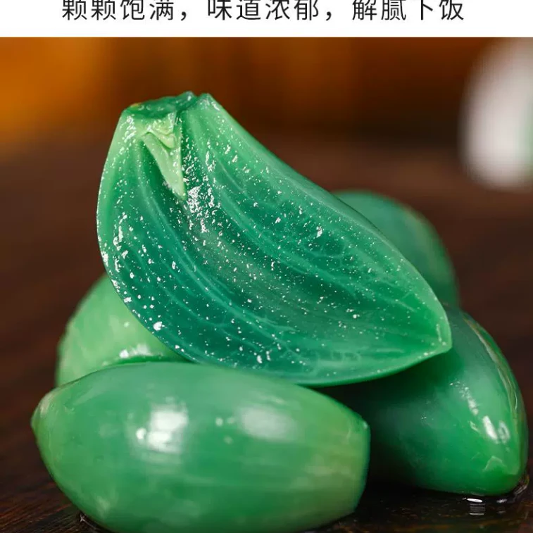 해피 공먼 산둥 특산 바삭한 옥마늘 튀김 (180g) 개봉 후 바로 드세요. 개봉 후에는 냉장 보관하세요. 유통기한이 짧으며, 인공 색소를 첨가하지 않았습니다. 만두에 ​​넣어 드시면 더욱 맛있습니다. 5