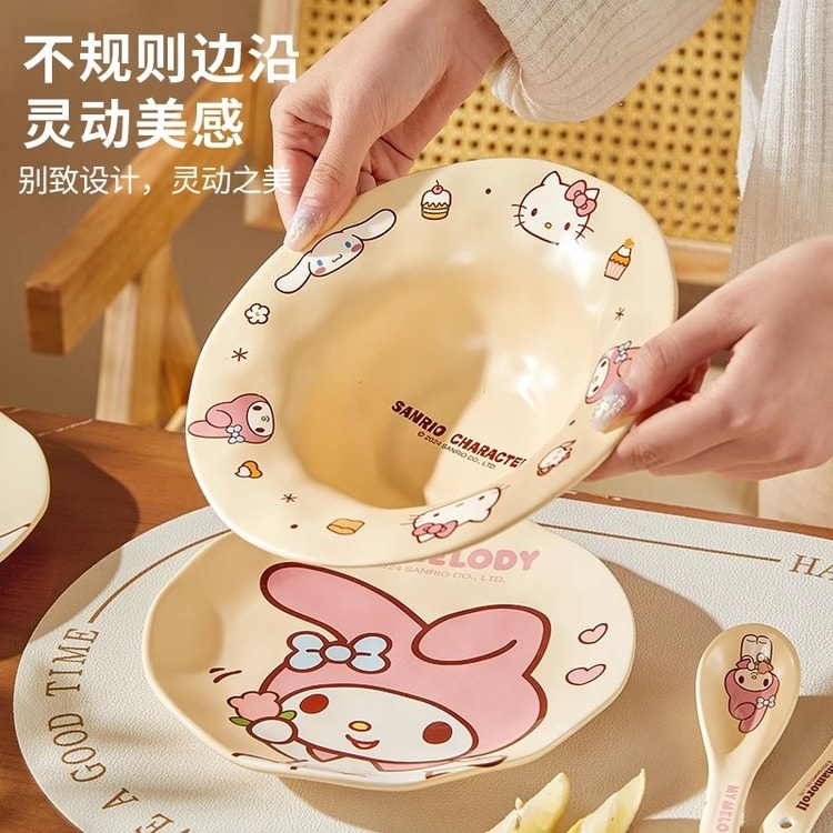 中国直送】マルシカ サンリオ ディナープレートセット 陶器食器 ギフト