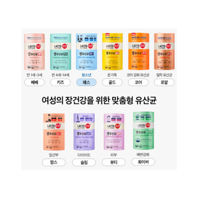 락토핏(한국) 충곤탕 샤오민 프로바이오틱스, 생균, 슬리밍 & 라이트 바디, 2g* 60개입, 체중 관리, 포만감, 효과적인 지방 억제 [대용량] [슬리밍 박테리아] 5