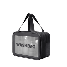 Travel Toiletries Bag Waterproof Shower Swimming Storage Bag Hot Separation Bag Black Medium Size 26 * 16 * 4cm * 1