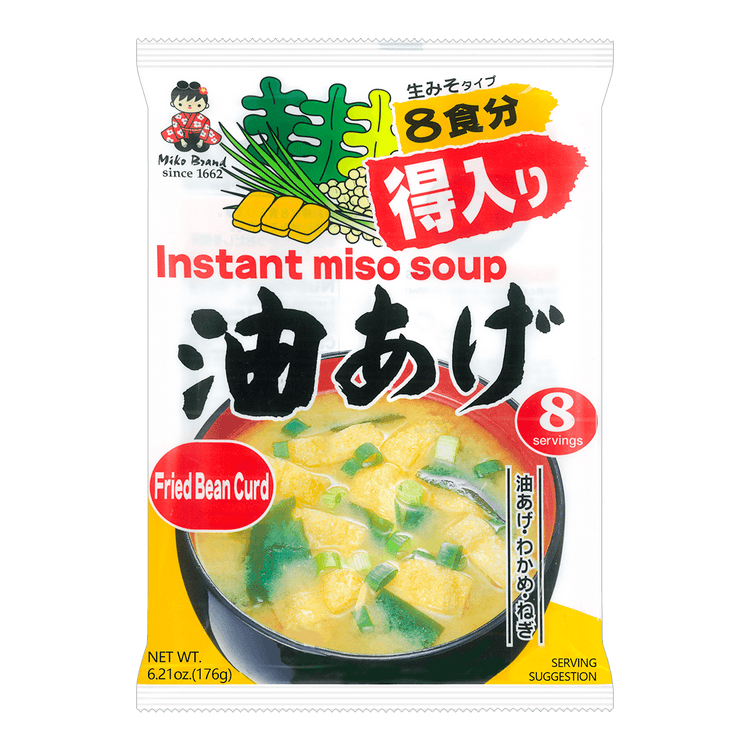 みそすーぷ SHINSYU-ICHI インスタント味噌スープ油あげ8人前6.21oz - Yami