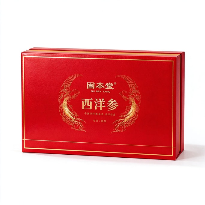 【中國直郵】固本堂 送婆婆媽媽好禮西洋參6罐90g切片禮品