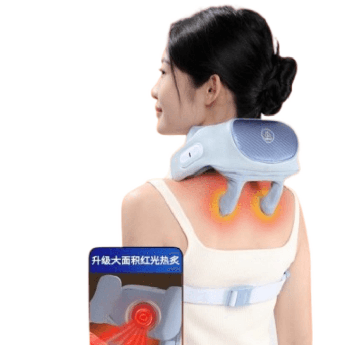 R3 Supreme Neck and Shoulder Massager Trapezius Shoulder and Cervical Massager Supreme Upgrade Ganquan Blue 1 Pack