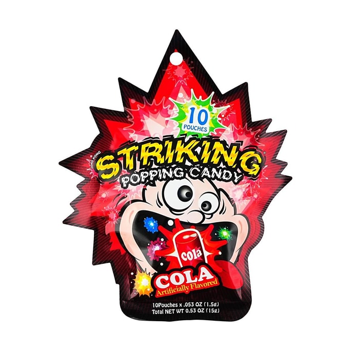 香港STRIKING索劲 跳跳糖 爆炸糖 可乐味 15g【童年怀旧零食】