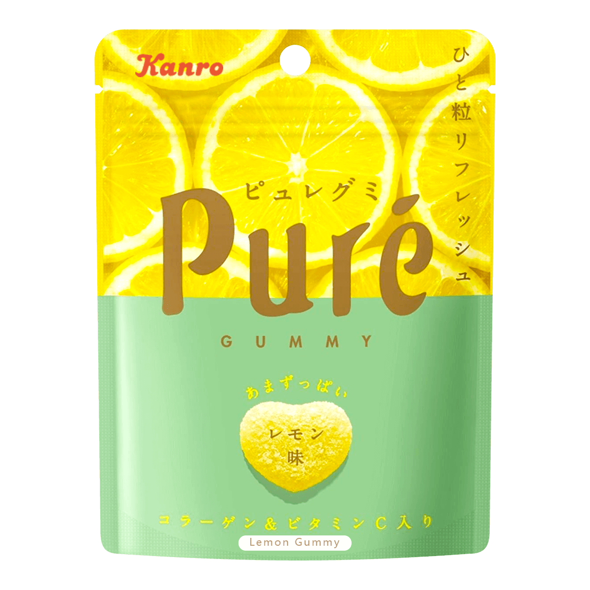 日本kanropure果肉果汁咀嚼弹力软糖柠檬味56g怎么样