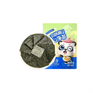 Bu Er Baby Fun Sesame Sandwich Seaweed For Kids, Sesame Seaweed Crisps, No-Additive Baby Snack, 20g/pack