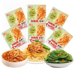  竹愿 一袋吃到两种美味 金针菇海带丝双拼 六袋分装 156g