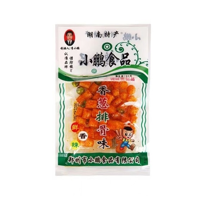 小鵬 香蔥排骨口味辣條 蔥香十足香辣可口 童年回憶零食小吃 18g*12袋裝【嗨吃裝】