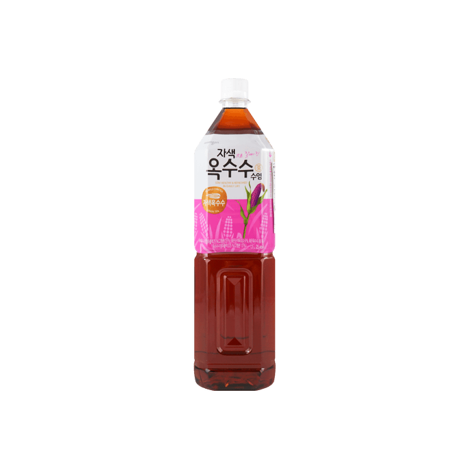 【0糖0脂0卡】韩国WOONGJIN熊津 紫玉米须茶谷物饮料 大瓶装 1.5L