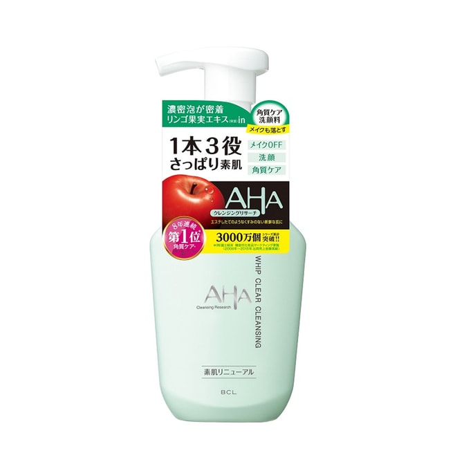 【日本直邮】BCL AHA 果酸酵素柔肤卸妆洁面泡沫 150ml 普通肌肤适用