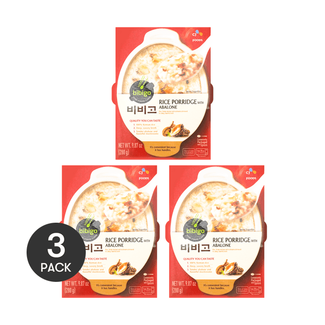【Value Pack】Rice Porridge with Abalone - 3 Packs* 9.88oz