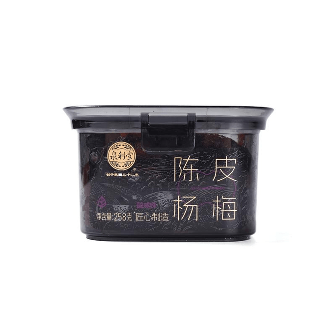 【中国直邮】 泉利堂 蜜饯果脯果干陈皮杨梅258g*1罐