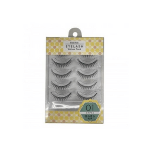 【日本直邮】 日本 SHO-BI 妆美堂 妆美堂 亮丽睫毛01价值装 1盒 假睫毛 卷翘 睫毛 美妆工具 便携 精准