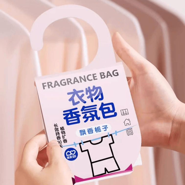 Tea-scented wardrobe sachets, insect-proof, moth-proof and mold-proof hanging clothes, 5 bags *1 bag of gardenia 3