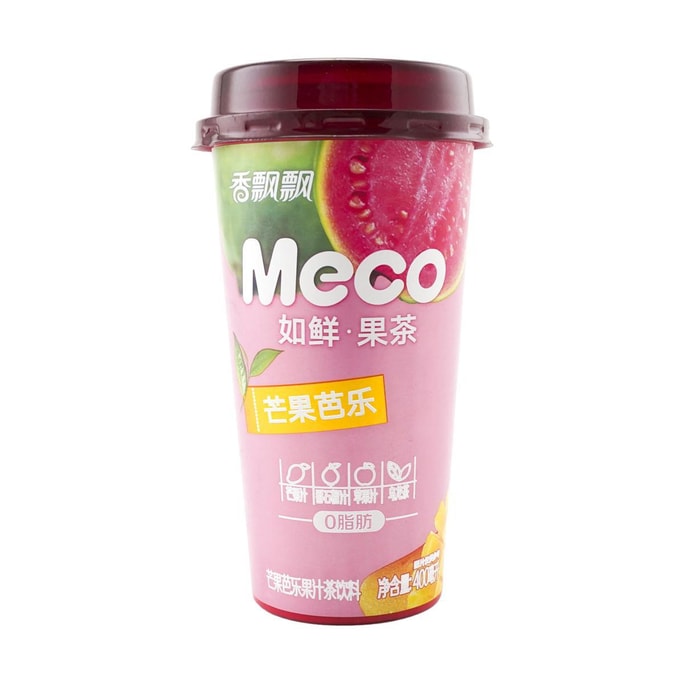 香飄飄 MECO蜜谷 芒果芭樂果汁茶 400ml 【0脂肪 現萃烏龍】