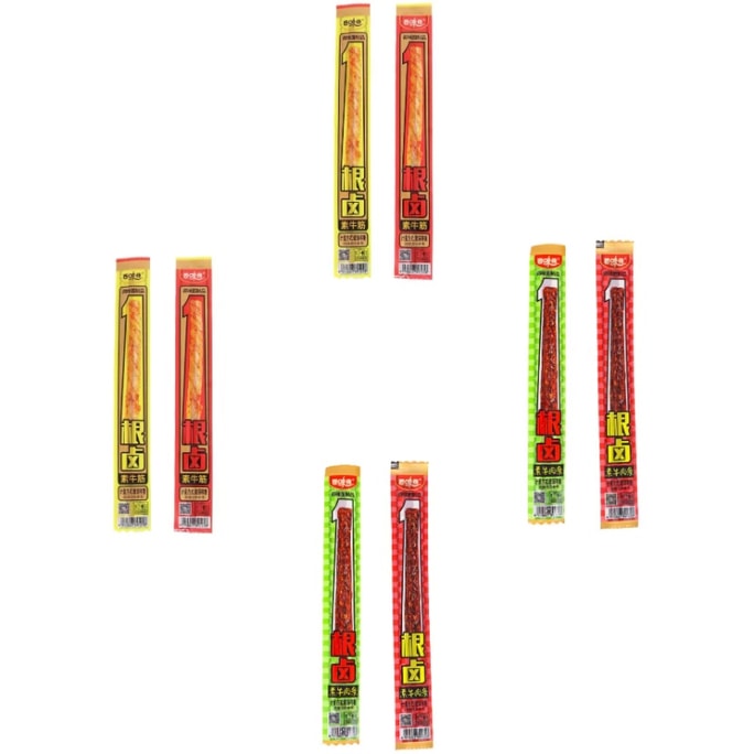 百味燒 一根素牛筋 素牛肉條 香辣味 10g*8根