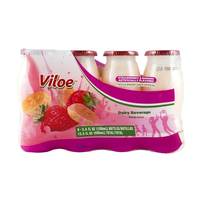 Lactic Acid Bacteria Drink Strawberry Banana Flavor 13.5 fl oz