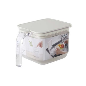 Spice Container, Moisture-proof and Airtight, 1 Piece [Wide, White]