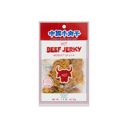 CHINESE BRAND Hot Flavor Beef Jerky 42.52g