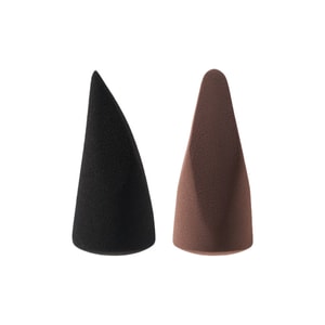 Super Soft Makeup Setting Puff  Divine Egg  Black Soft *1 + Brown Hard *1