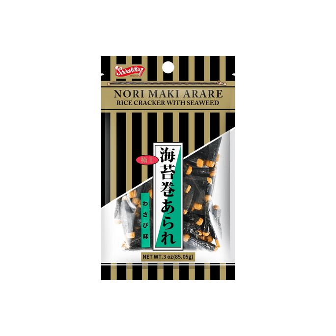 日本SHIRAKIKU 香脆海苔卷 芥末口味 85g 【新品登陸】