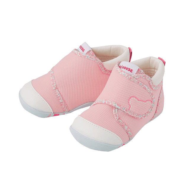 商品详情 - MIKIHOUSE||可爱舒适婴儿学步鞋 一段||粉色 13cm - image  0
