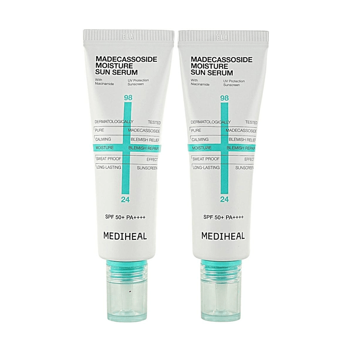 Madecassoside Moisture Sun Serum SPF 50+ Pa++++, 50g*2
